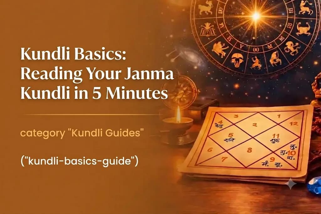 Kundli Basics: Reading Your Janma Kundli in 5 Minutes